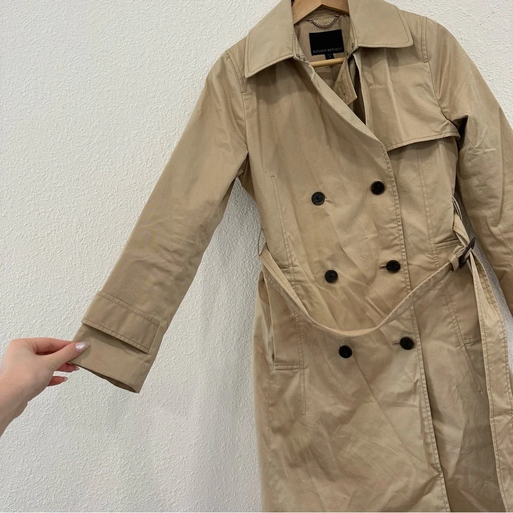 BANANA REPUBLIC trench coat SzS - Picture 4 of 11